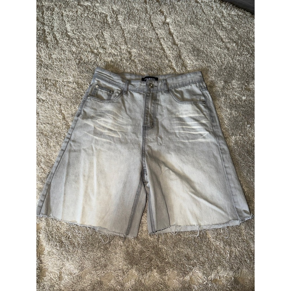 Starred Denim Cutoff Jorts Denim Mens